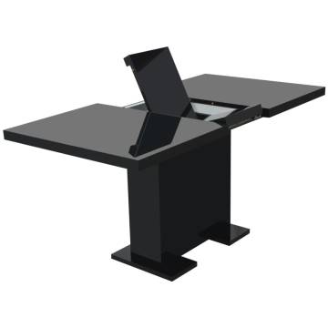 Extendable Dining Table High Gloss Black