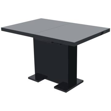 Extendable Dining Table High Gloss Black