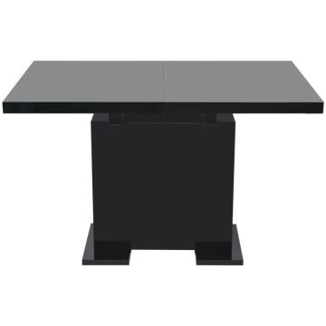 Extendable Dining Table High Gloss Black