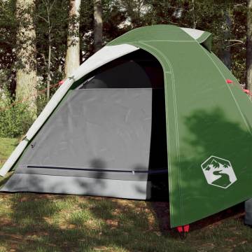 Camping Tent 2-Person Green Blackout Fabric Waterproof