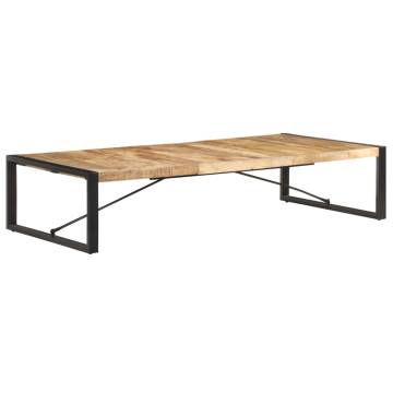 Coffee Table 180x90x40 cm Rough Mango Wood