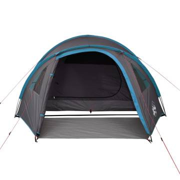 Camping Tent 4-Person Blue Blackout Fabric Waterproof