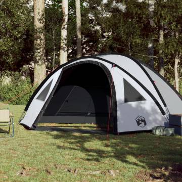 Camping Tent 4-Person White Blackout Fabric Waterproof