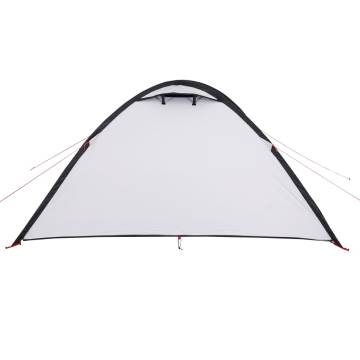 Camping Tent 4-Person White Blackout Fabric Waterproof