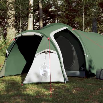 Camping Tent 3-Person Green Blackout Fabric Waterproof