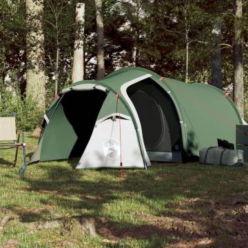 Camping Tent 3-Person Green Blackout Fabric Waterproof