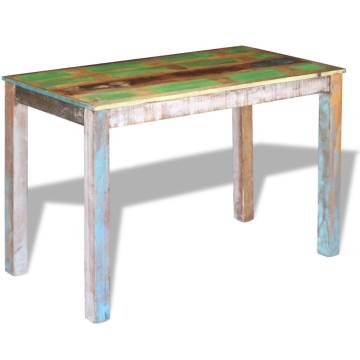 Dining Table Solid Reclaimed Wood 115x60x76 cm