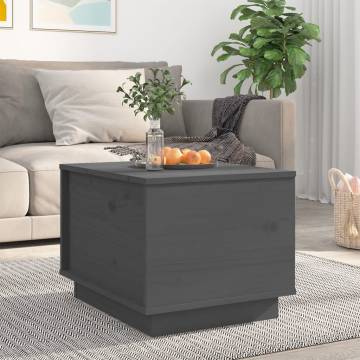 Coffee Table Grey 40x50x35 cm Solid Wood Pine