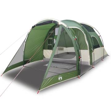 Camping Tent Tunnel 4-Person Green Waterproof