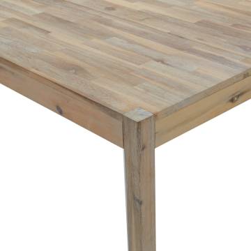 Dining Table 110x70x75 cm Solid Wood Acacia