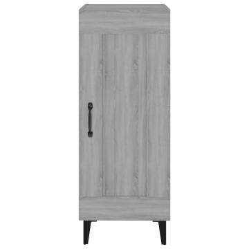 Sideboard Grey Sonoma 34.5x34x90 cm Engineered Wood