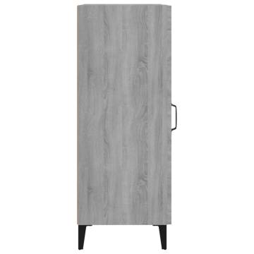 Sideboard Grey Sonoma 34.5x34x90 cm Engineered Wood