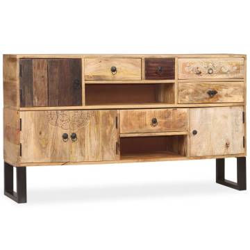 Sideboard Solid Mango Wood 140x30x80 cm