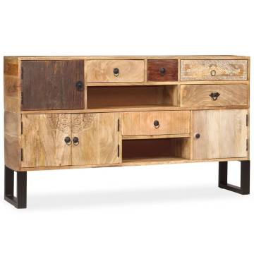 Sideboard Solid Mango Wood 140x30x80 cm