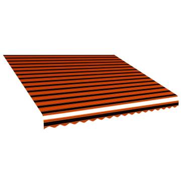 Awning Top Sunshade Canvas Orange and Brown 400x300 cm