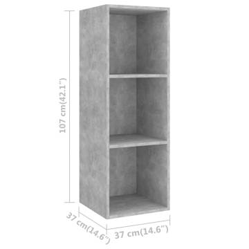 Wall-mounted TV Cabinets 2 pcs Concrete Grey Engineered Wood