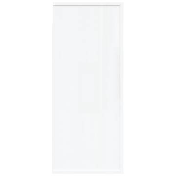 Wall Cabinet High Gloss White 80x33x80 cm Engineered Wood