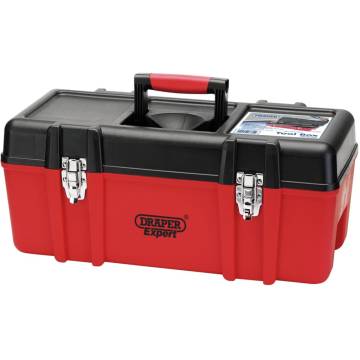 Draper Tools Expert Tool Box with Tote Tray 58x26.5x25cm