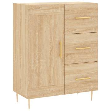 Highboard Sonoma Oak 69.5x34x180 cm Engineered Wood