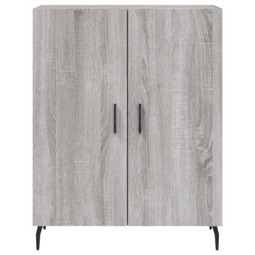 Highboard Grey Sonoma 69.5x34x180 cm Engineered Wood