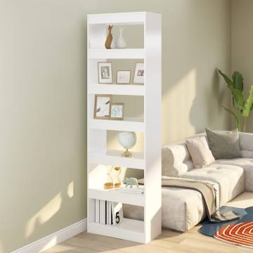 Book CabinetRoom Divider White 60x30x198 cm