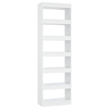 Book CabinetRoom Divider White 60x30x198 cm