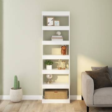 Book CabinetRoom Divider White 60x30x198 cm