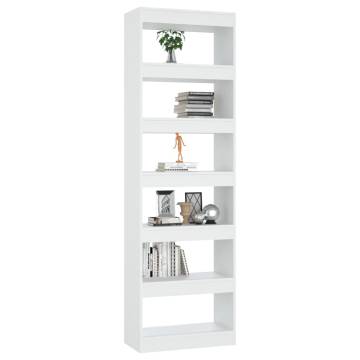 Book CabinetRoom Divider White 60x30x198 cm