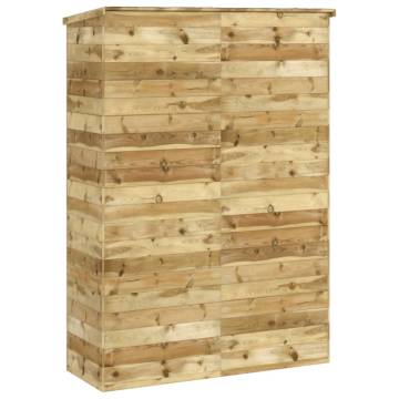 Garden Tool Shed 123x45x171 cm Impregnated Solid Wood Pine