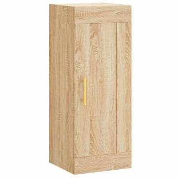 Wall Mounted Cabinet Sonoma Oak 34.5x34x90 cm Engineered Wood