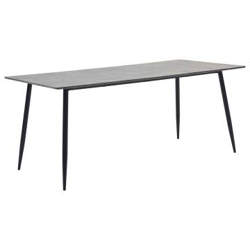 Dining Table Grey 200x100x75 cm MDF