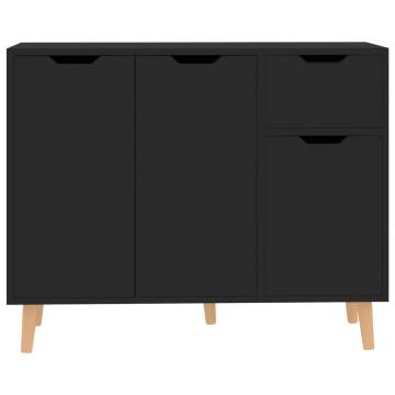 Sideboard Black 90x30x72 cm Engineered Wood