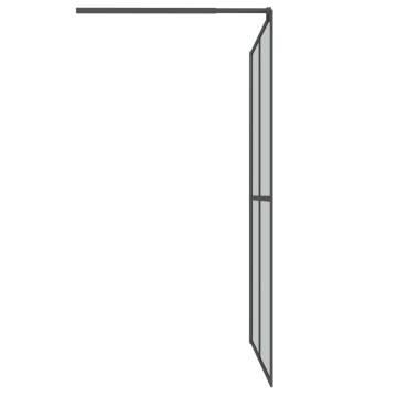 Walk-in Shower Screen 140x195 cm Dark Tempered Glass