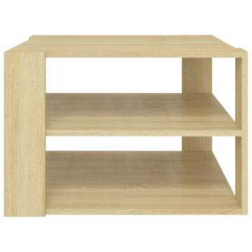 Coffee Table Sonoma Oak 60x60x40 cm Engineered Wood