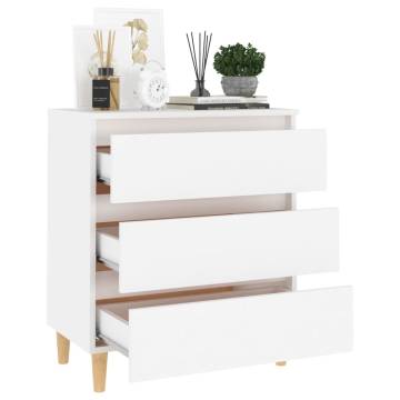 Sideboard White 60x35x69 cm Engineered Wood