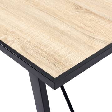 Dining Table Oak 120x60x75 cm MDF