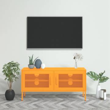 TV Cabinet Mustard Yellow 105x35x50 cm Steel