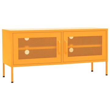 TV Cabinet Mustard Yellow 105x35x50 cm Steel