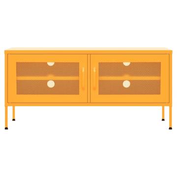 TV Cabinet Mustard Yellow 105x35x50 cm Steel