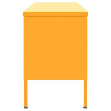 TV Cabinet Mustard Yellow 105x35x50 cm Steel