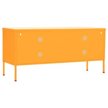 TV Cabinet Mustard Yellow 105x35x50 cm Steel