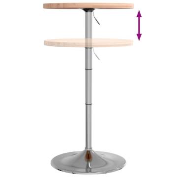 Bar Table Ø50x90.5 cm Solid Wood Beech