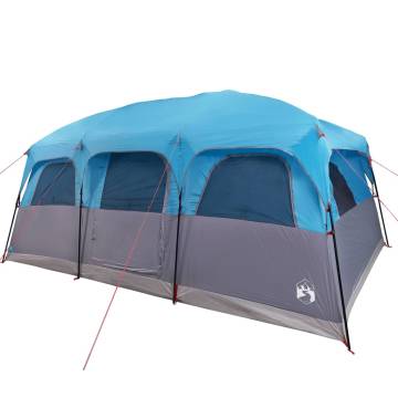 Family Tent Cabin 9-Person Blue Waterproof