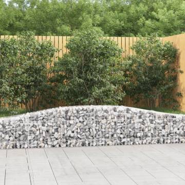 Arched Gabion Baskets 10 pcs 400x30x4060 cm Galvanised Iron