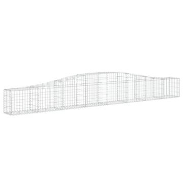 Arched Gabion Baskets 10 pcs 400x30x4060 cm Galvanised Iron