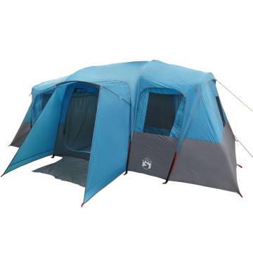 Family Tent Tunnel 16-Person Blue Waterproof