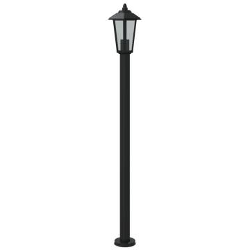 Outdoor Floor Lamp Black 120 cm Stainless Steel