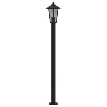 Outdoor Floor Lamp Black 120 cm Stainless Steel