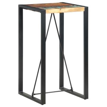 Bar Table 60x60x110 cm Solid Reclaimed Wood