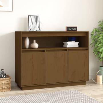 Sideboard Honey Brown 104.5x34x80 cm Solid Wood Pine